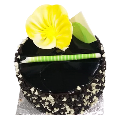 "Designer round shape Pineapple cake - 1kg - Click here to View more details about this Product
